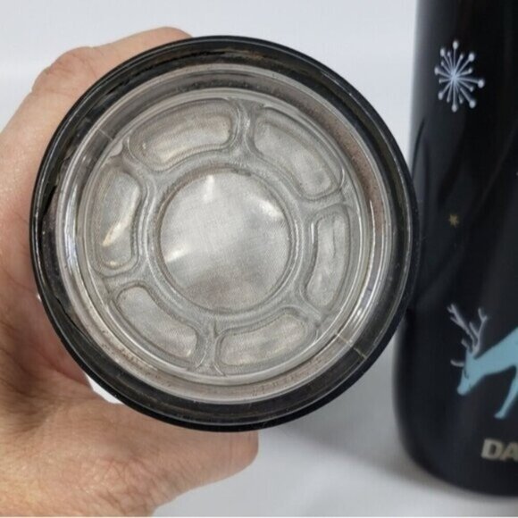 David's Tea Iced Tea Press Winter Pattern 16 Ounce Travel Cup - Picture 10 of 13